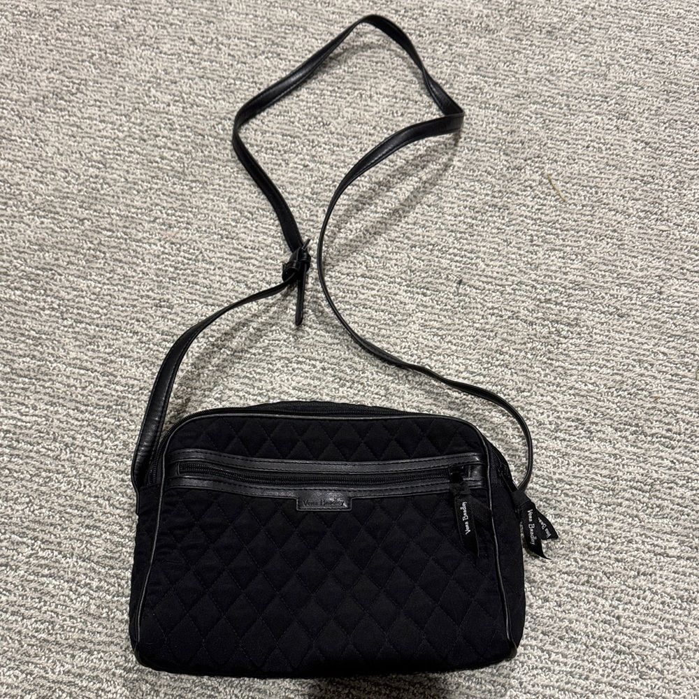 Vera Bradley Black Quilted Crossbody Bag